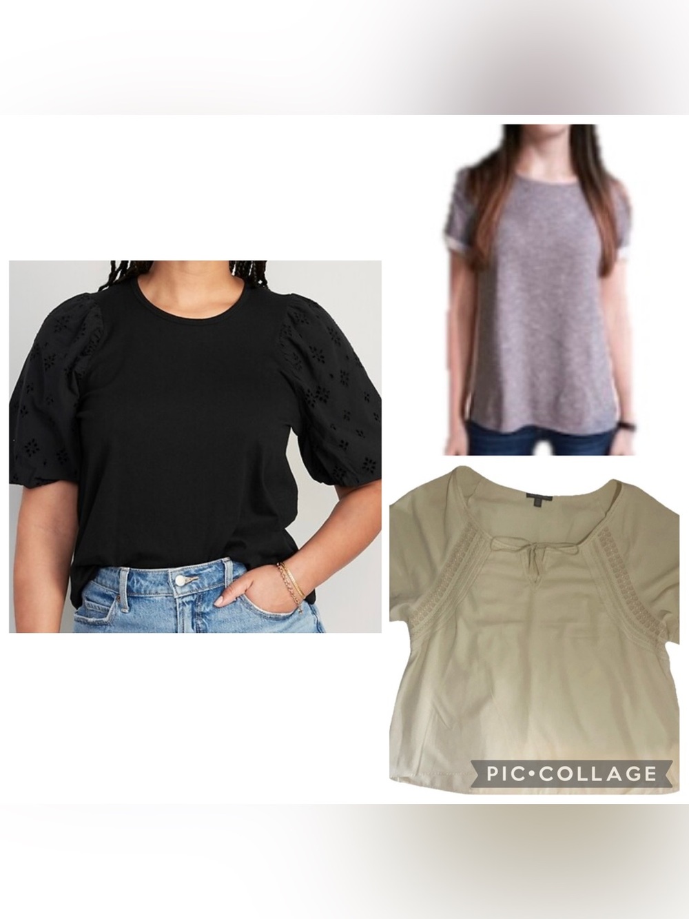 American Eagle Size XL Outfitters Old Navy Women  Back Panel Cut Work 3 Blouses